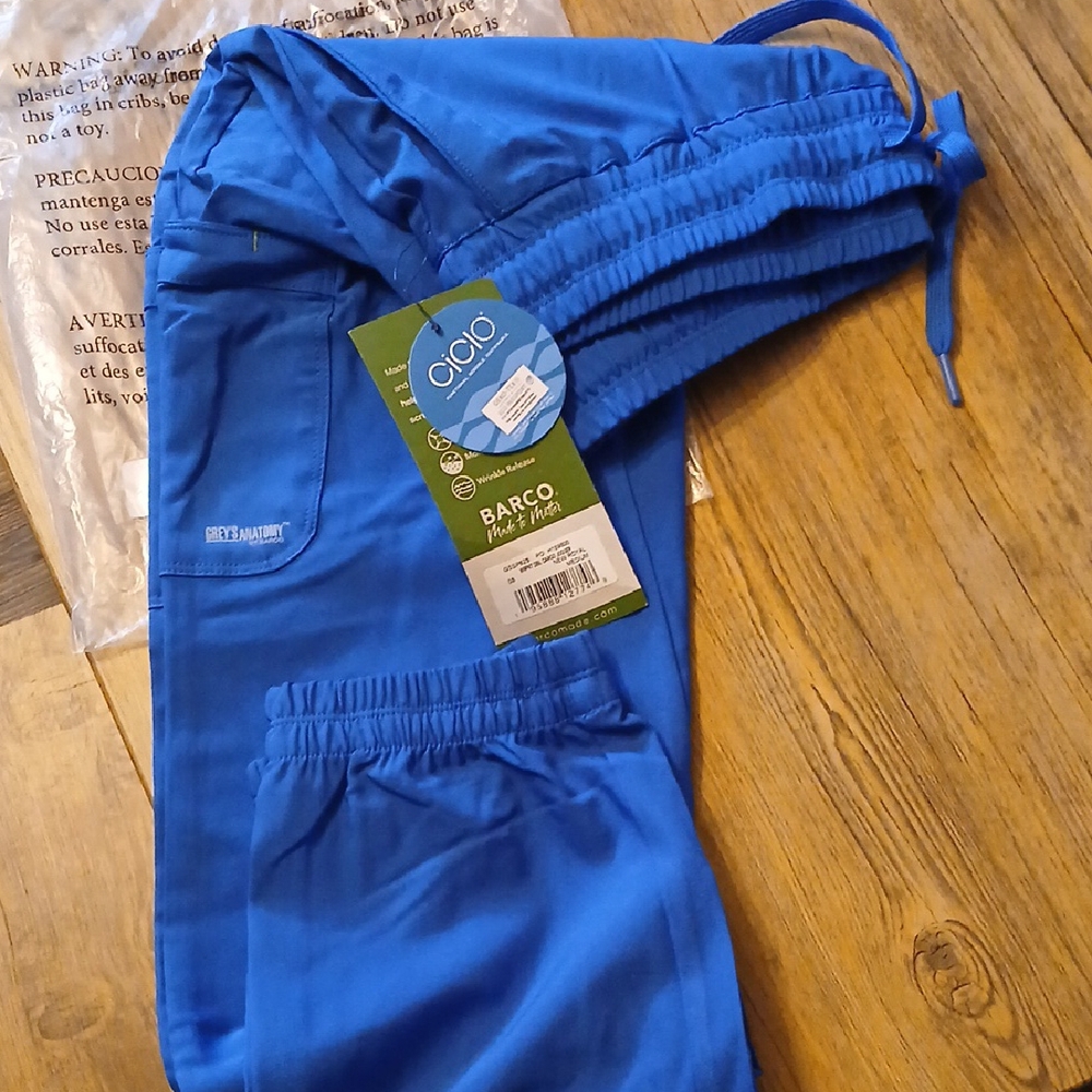 Grey's Anatomy Blue Joggers with Elastic Waistband